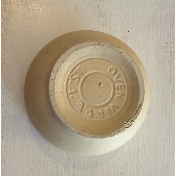 WATT 4” Pottery Ovenware USA Vintage Stoneware Tan Bisque & Brown Glaze #76 - Picture 3 of 4